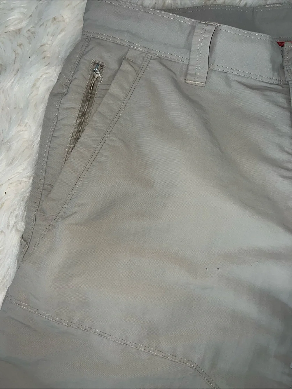 The North Face Men’s Nylon Cargo Hiking Shorts - Khaki/Gray - Size 36